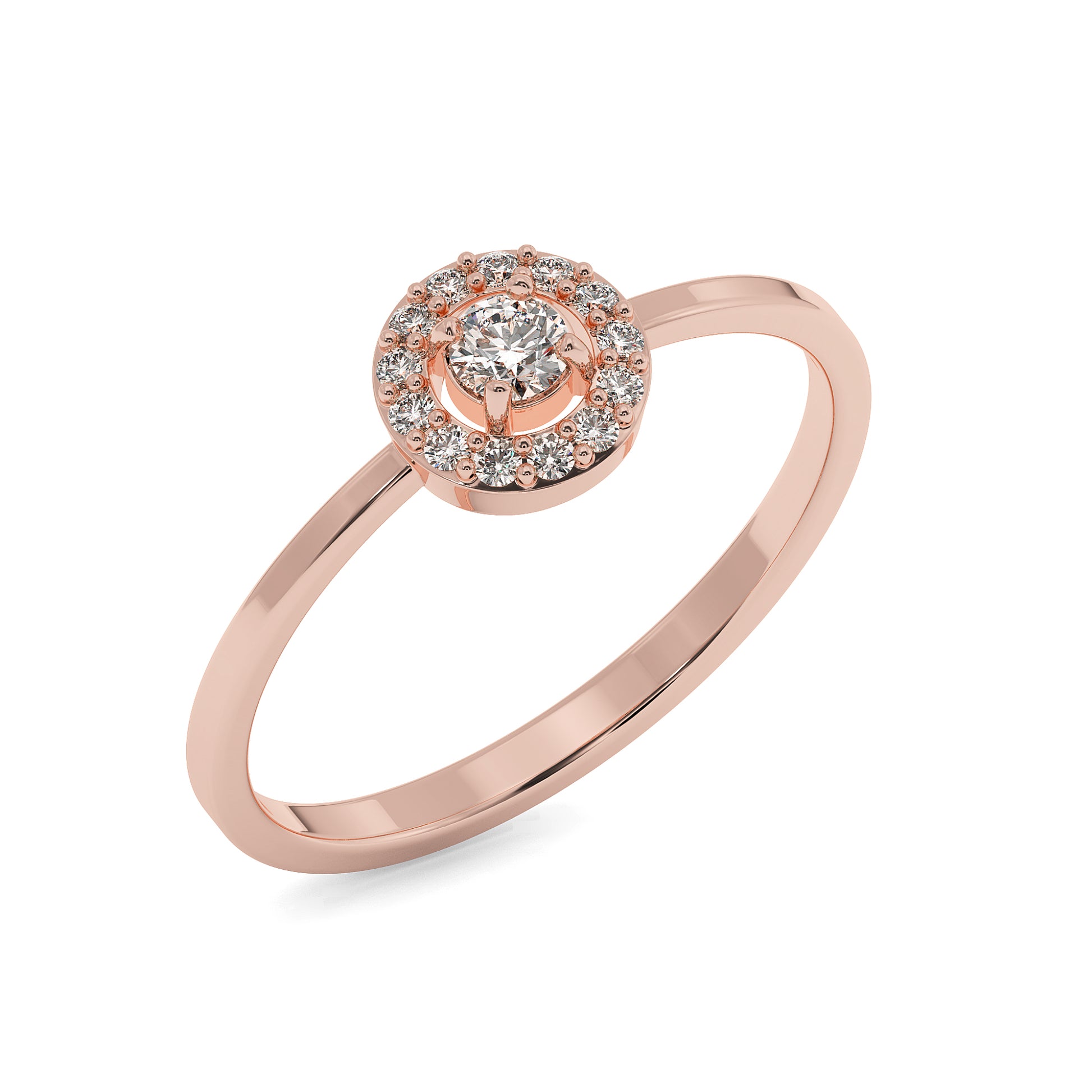 Halo Diamond Engagement Ring