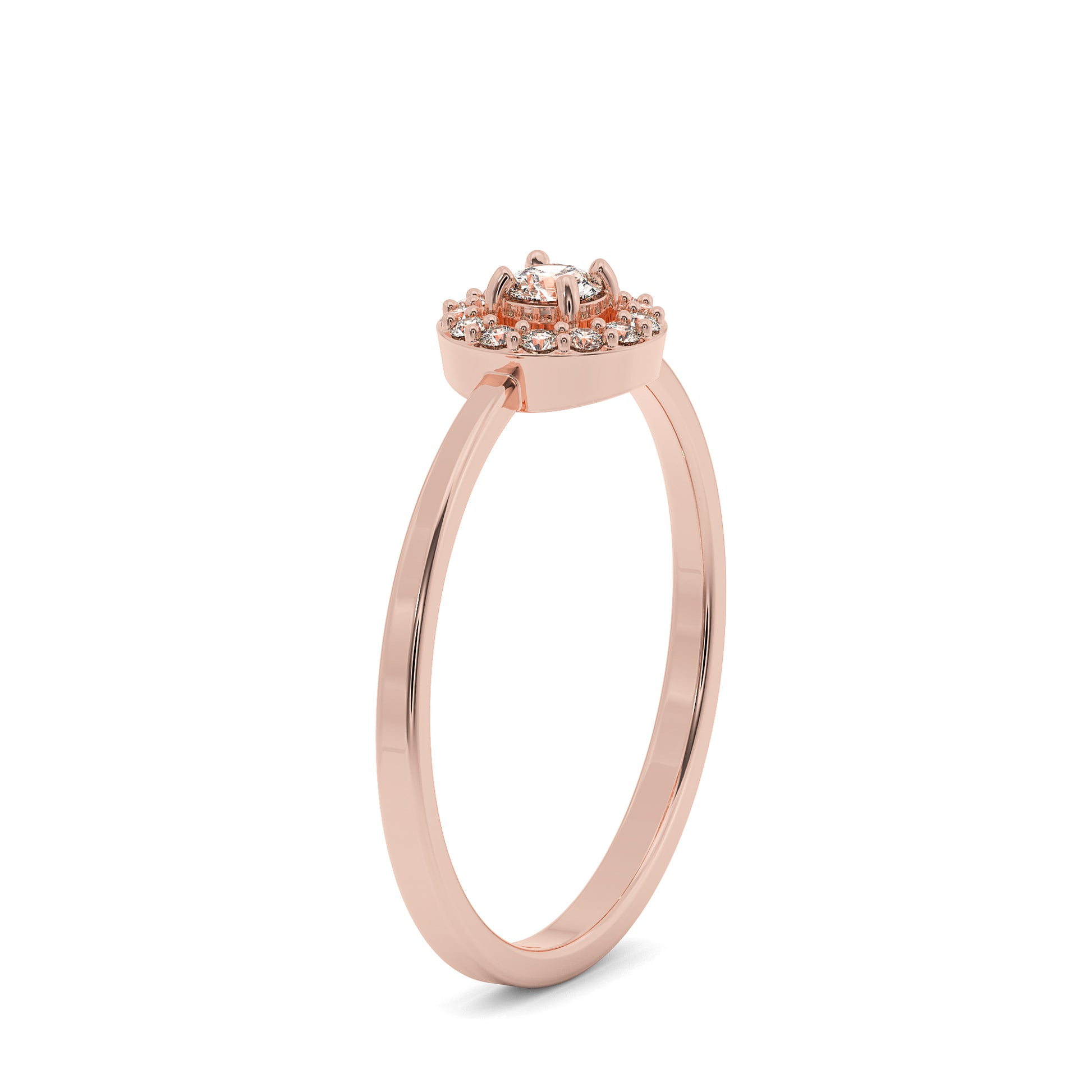 Halo Diamond Engagement Ring