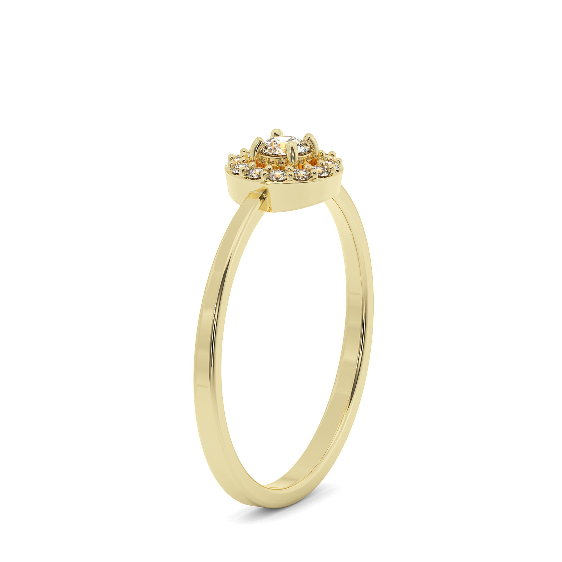 Halo Diamond Engagement Ring