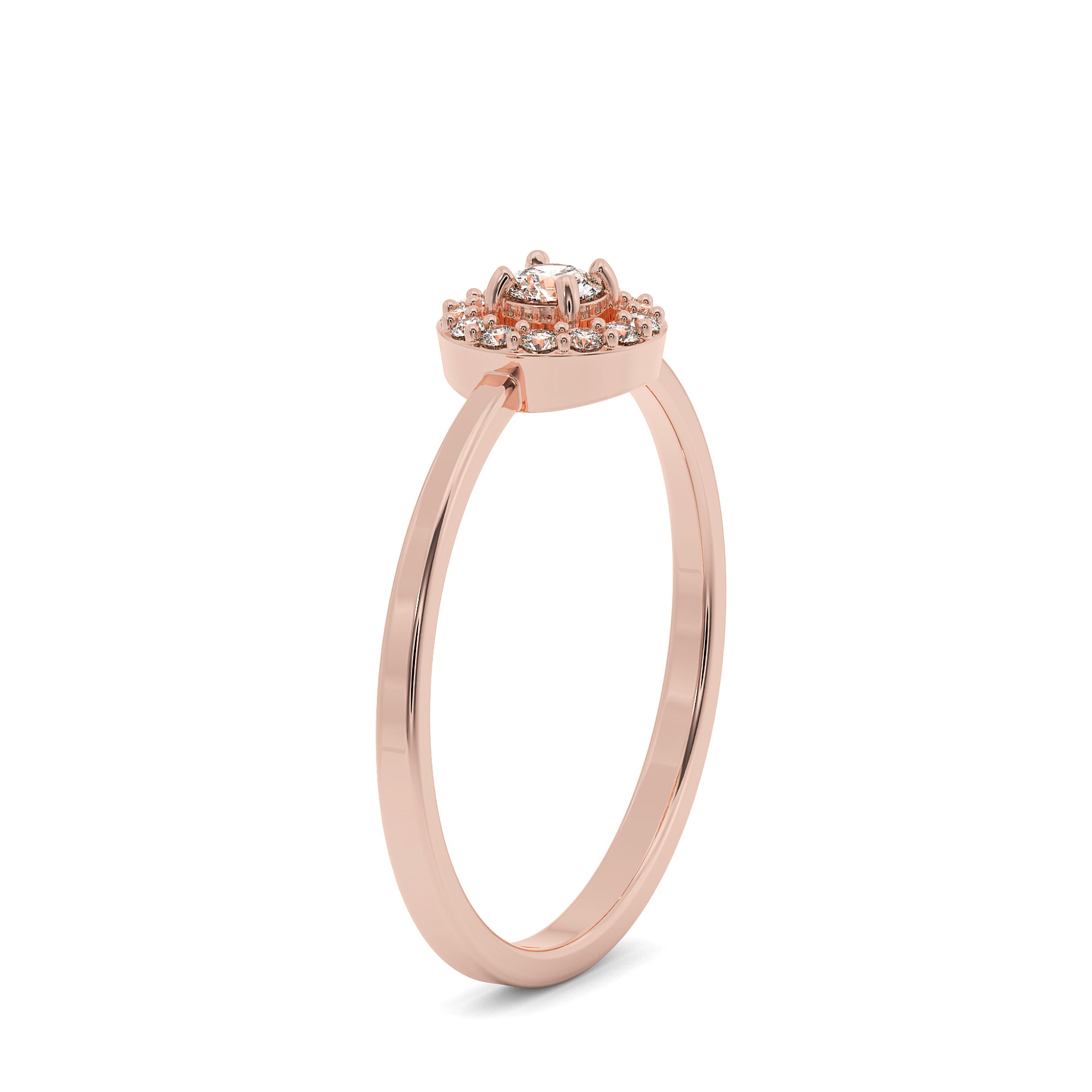 Halo Diamond Engagement Ring